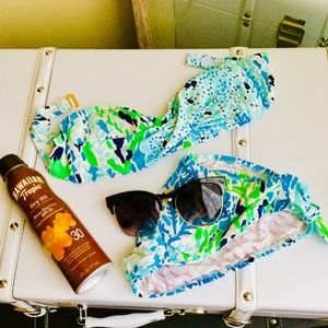 Lilly Pulitzer bandeau bikini set XS